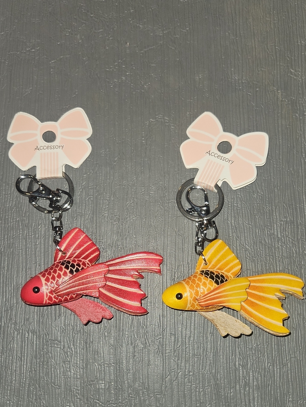 Colorful 3d Leather Animal Keychains